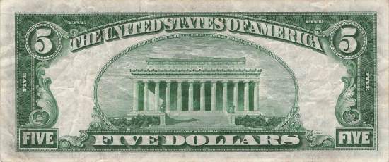 USA p.414 AY 5 Dollar 1934 A